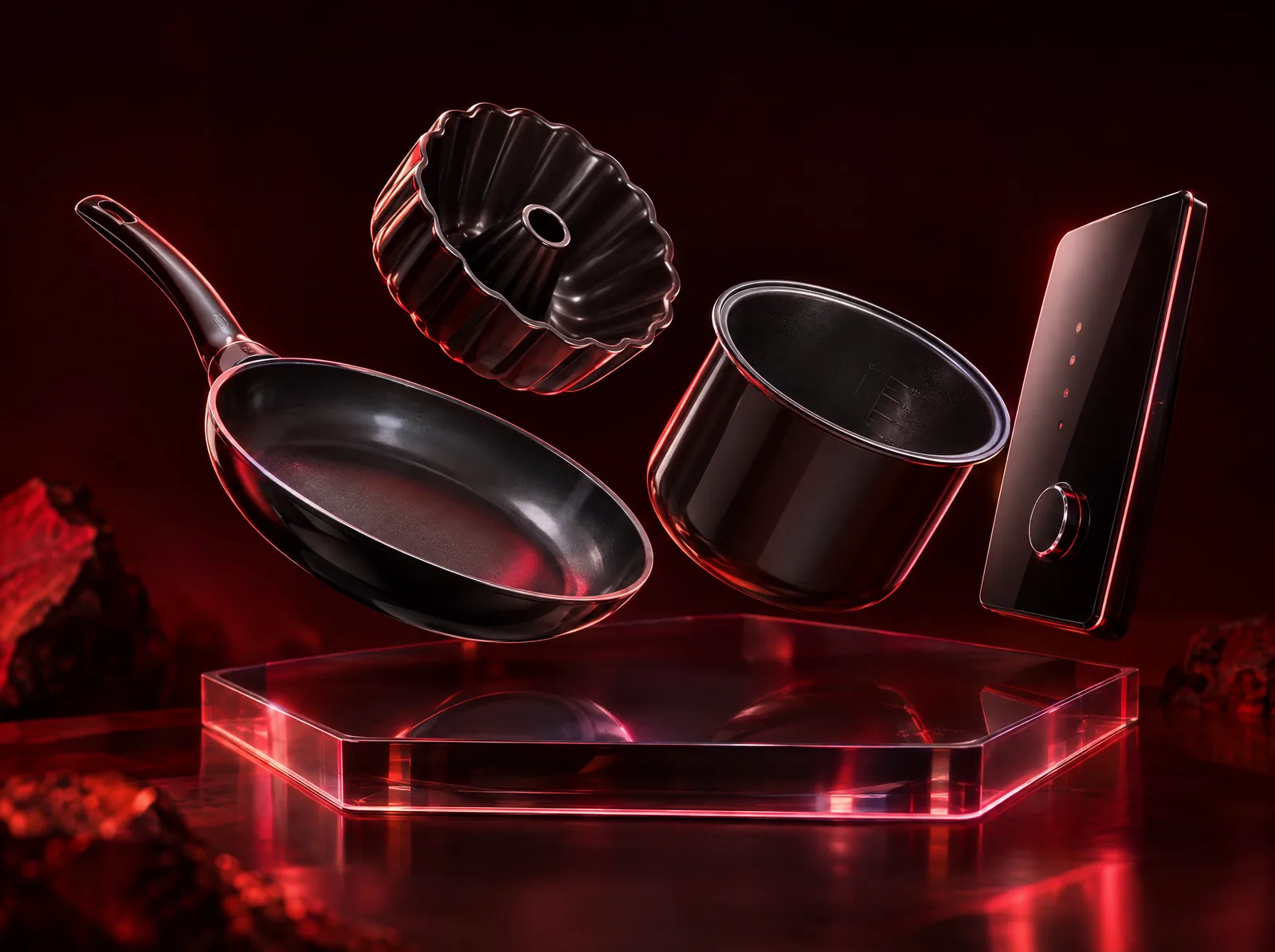 Coated consumer products and kitchenware